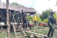 Satgas Yonif 123/Rajawali Gelar Patroli Gabungan di Mappi dan Asmat