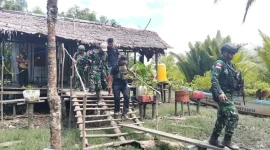 Satgas Yonif 123/Rajawali Gelar Patroli Gabungan di Mappi dan Asmat