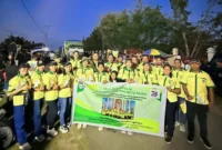 FOTO BERSAMA – Ketua beserta pengurus dan anggota Pemuda Katolik Komcab Rote Ndao berfoto bersama usai mengikuti pawai Paskah 2026, Kamis (9/4/2026).